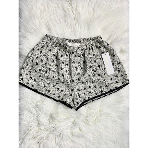 Bishop Young White Floral Embroidered Boho Shorts